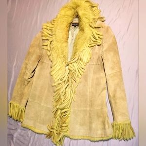 Raffaelo Suede Leather Coat